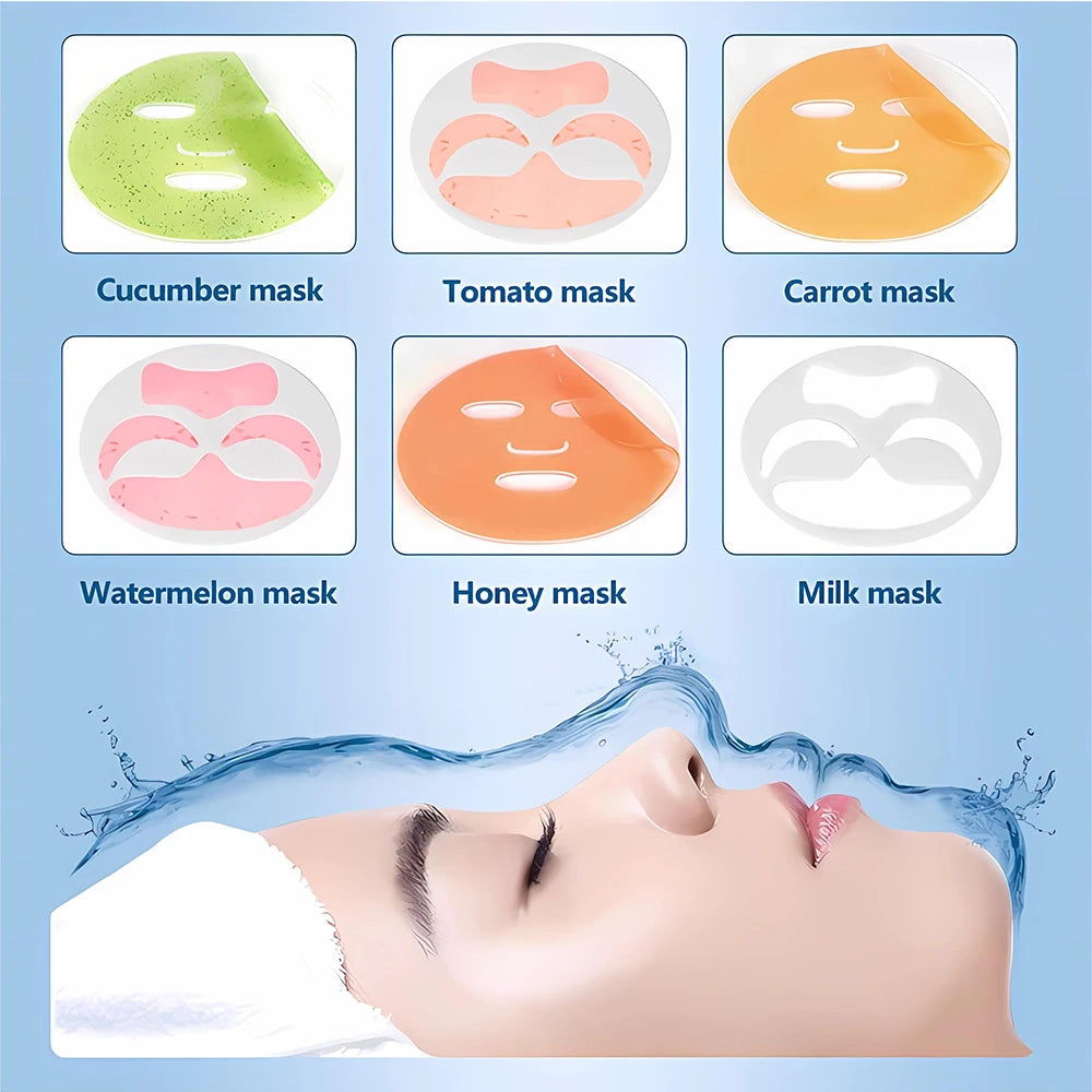GlowMelt™ DIY Smart Face Mask Maker | Natural Fruit & Collagen Facial Mask Machine for Personalized Skin Care