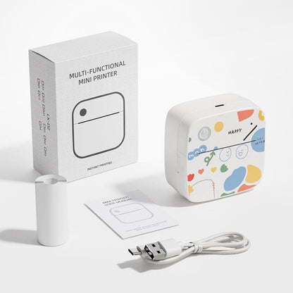PrintPop™ Graffiti Style Mini Bluetooth Photo Printer | Portable Wireless Thermal Printer with Full Accessories