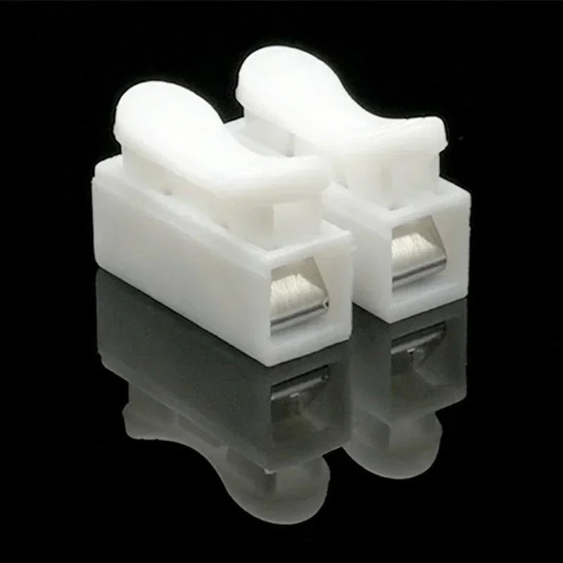 InstaConnect™ 20/50Pcs No Soldering Quick 1P 2P Cable Wire Connector | No Screw Terminal