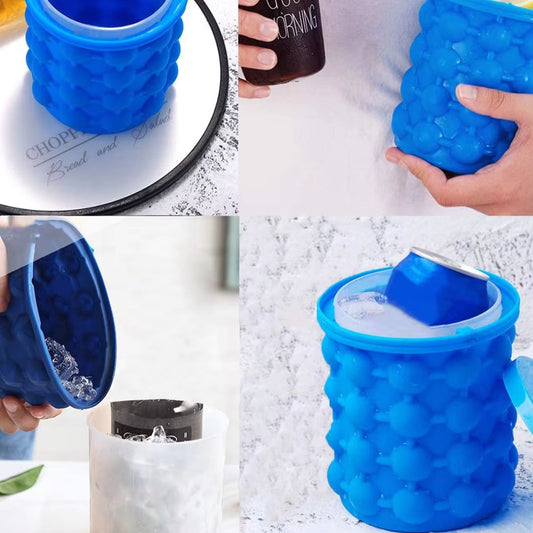 IceVault™ Portable Silicone Ice Cube Maker Bucket | Space-Saving  Cooler for Home or Travel