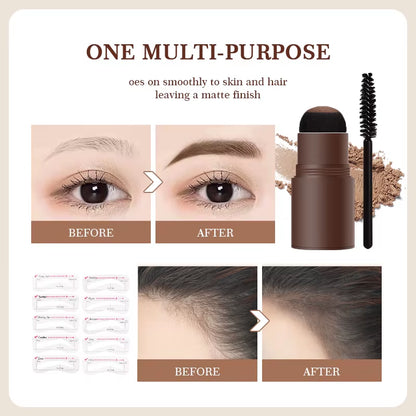PTWOP® One-Step Eyebrow Stamp Kit | Waterproof Brow Shaping with Stencils & Brush