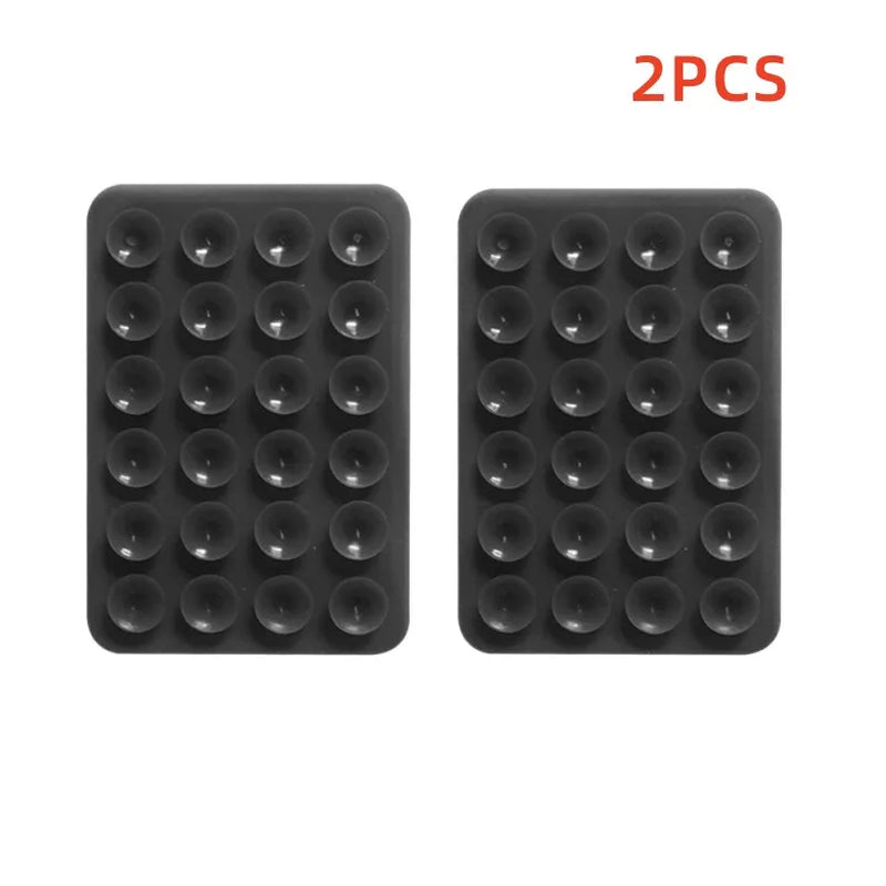 StickEase™ Suction Cup Wall Stand | Multifunctional Silicone Suction Phone Holder | Anti-Slip Single-Sided Leather Case Mount