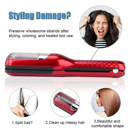 HairMend™ Automatic Split End Trimmer | Split End Remover | Rechargeable Hairdresser