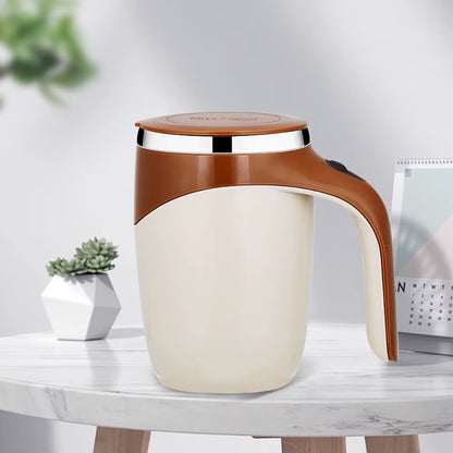 StirMate™ Lazy Auto-Stirring Coffee Mug | Magnetic Rotating Electric Cup with 304 Stainless Steel Interior