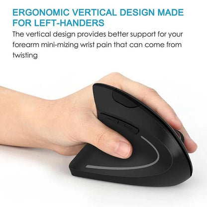 WristEase™ Ergonomic Vertical Optical Mouse | Right-Hand USB Mouse for Office, Gaming & Laptop Use (1 Count)