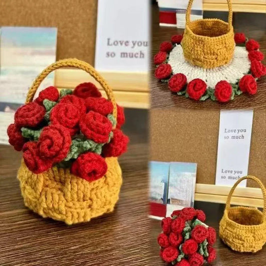 CozyPetal™ Mini Rose Crochet Coaster | Handmade Flower Placemat for Cups & Tea, Elegant Doily Pad for Home Decor, Perfect Mother’s Day or Birthday Gift