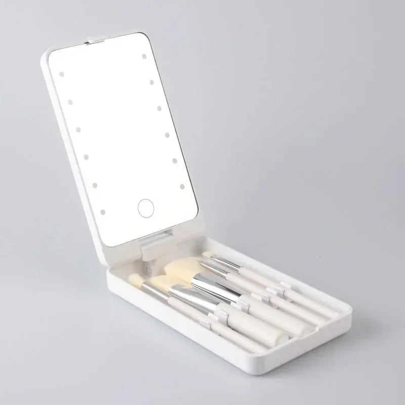 GlamHalo™ Lighted Makeup Mirror | Rotatable Personal Beauty Mirror 
