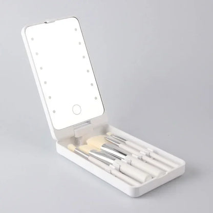 GlamHalo™ Lighted Makeup Mirror | Rotatable Personal Beauty Mirror 