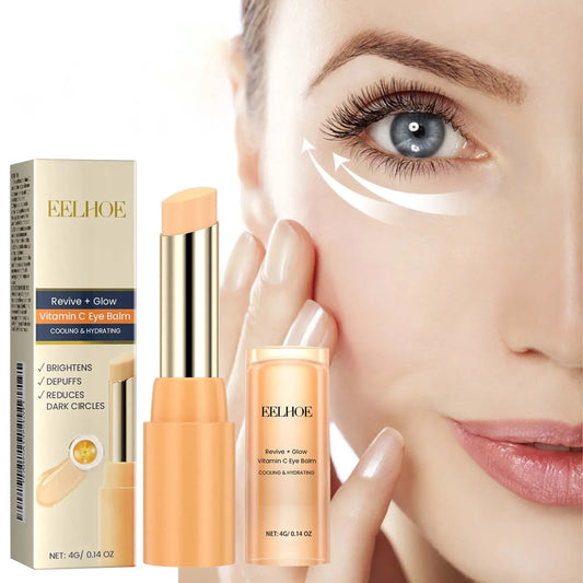 EELHOE® Vitamin C Eye Balm Stick | Moisturizing & Brightening Formula for Dark Circles, Puffiness & Fine Lines