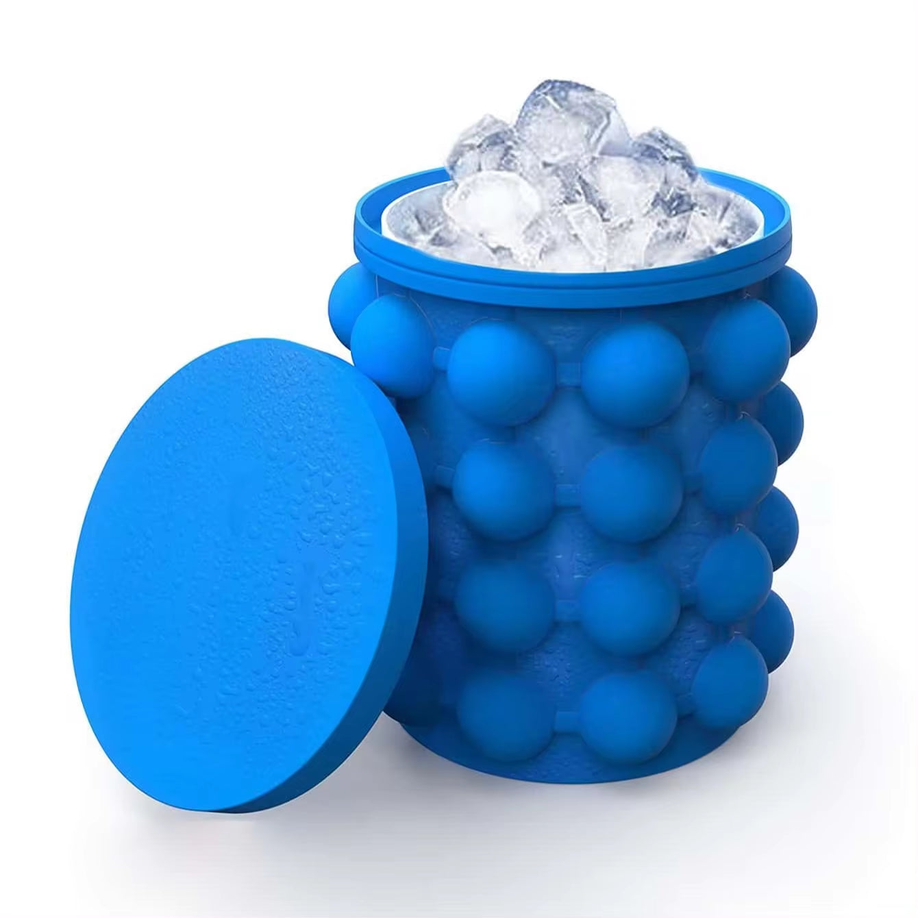 IceVault™ Portable Silicone Ice Cube Maker Bucket | Space-Saving  Cooler for Home or Travel