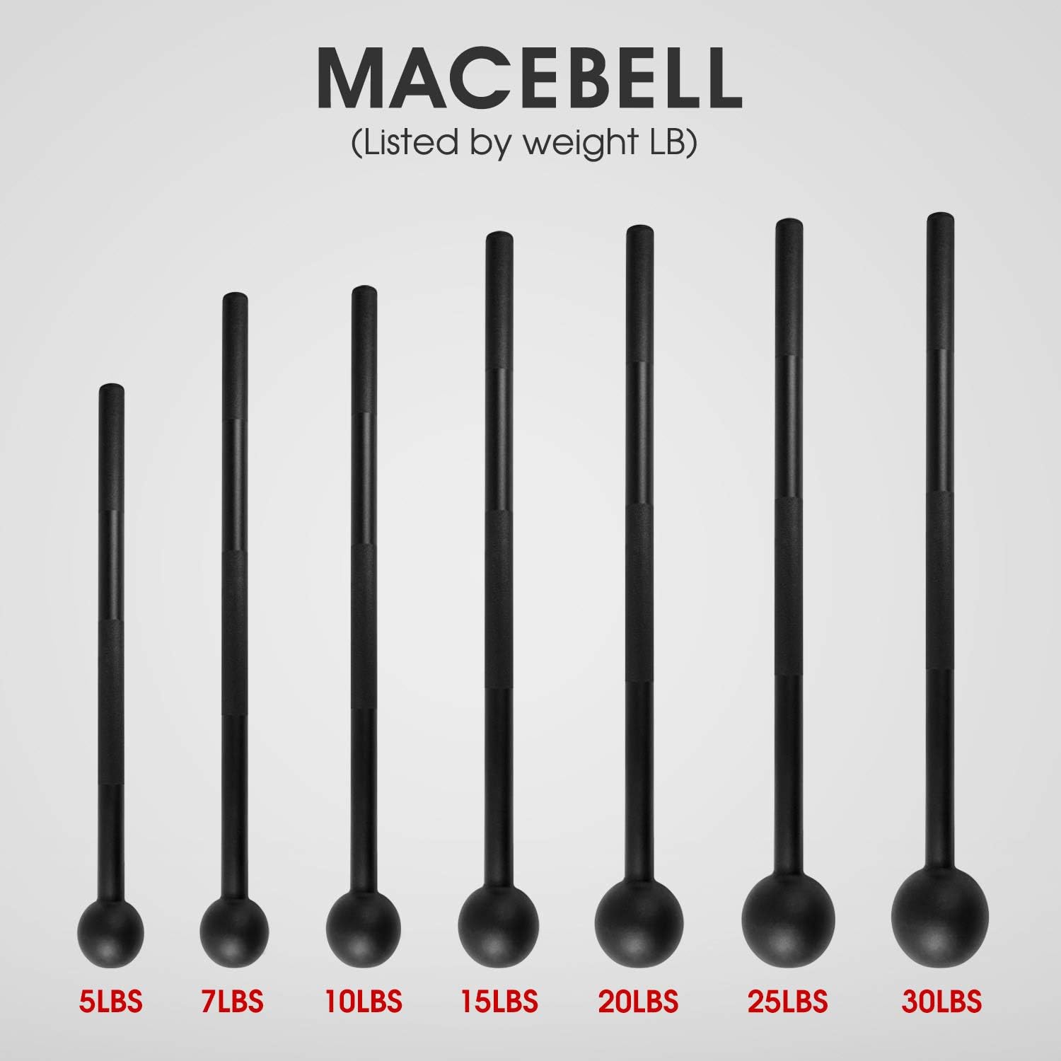 MaceForce™  Steel Mace Bell | ull-Body Strength Training Tool for Shoulder, Grip, and Forearm Workouts, Ideal for Functional Fitness, Rehab & Mobility