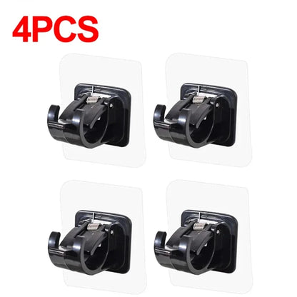 StickHold™ Adjustable Curtain Rod Clips | 2–8PCS Self-Adhesive | No-Drill Wall Hooks for Shower & Curtain Rods