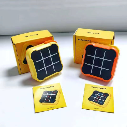 NineX™ Electronic Tic-Tac-Toe Game Console | Interactive Puzzle Battle Toy for Kids & Families