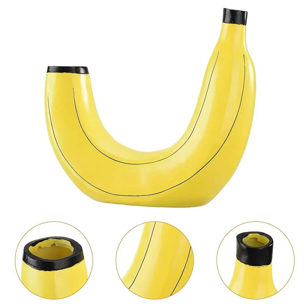 BanaBloom™ Banana Vase | Cute Resin Flower Vase for Tabletop & Home Decor