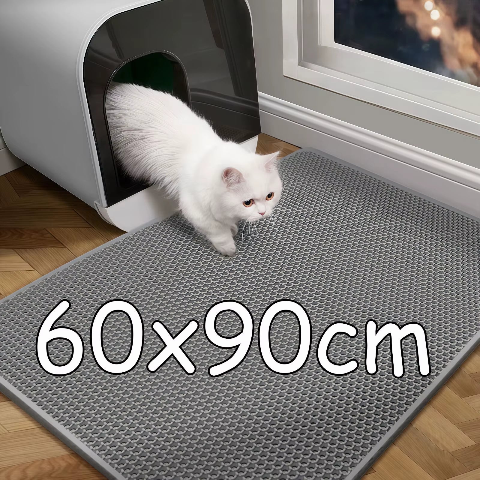 CleanPaws™ Waterproof Cat Litter Mat | Washable Mat