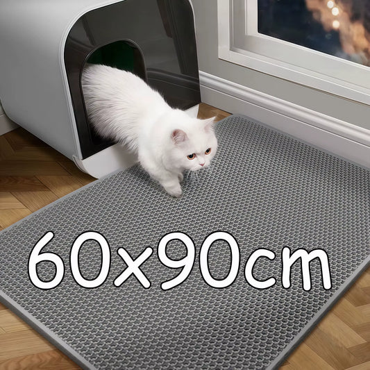 CleanPaws™ Waterproof Cat Litter Mat | Washable Mat