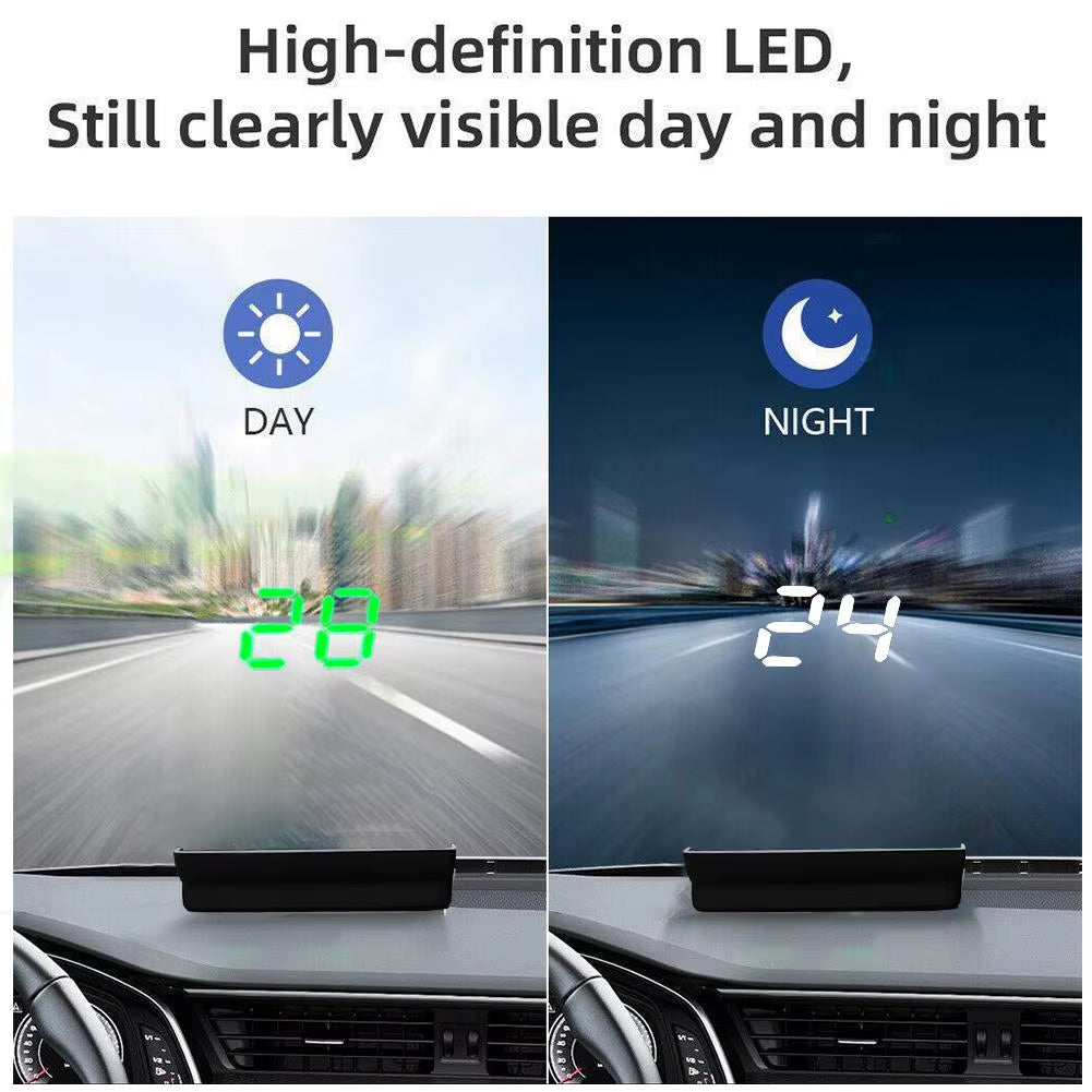 Autozen™ Car HUD Speed Display | Digital GPS Projector & Speedometer for All Vehicles | Auto Electronics Accessory
