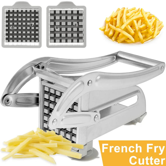 SliceMate™ Stainless Steel Manual Potato Cutter | French Fries Slicer & Chopper Tool