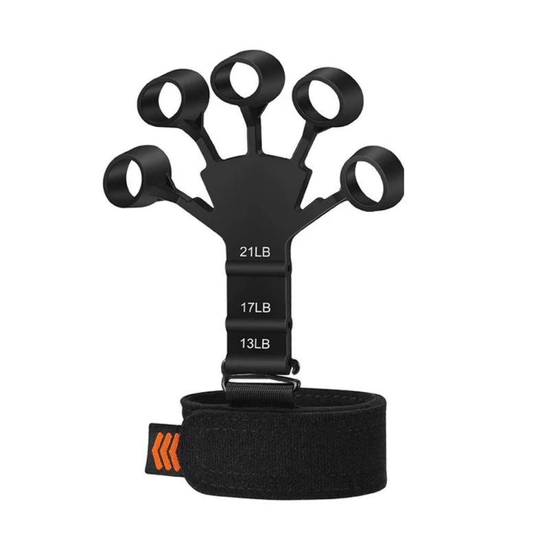 Gripterra™ Adjustable Finger Exerciser | 6-Level Resistance Hand Strengthener for Guitarists, Therapy, Recovery, Sports & Daily Finger Training