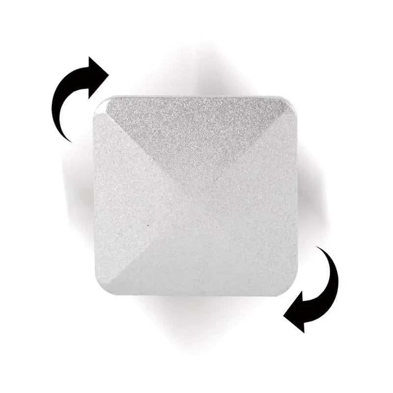 FlipAxis™ Kinetic Desk Fidget Toy | Alloy Hexagonal & Square Spinning Flip Block for Stress Relief