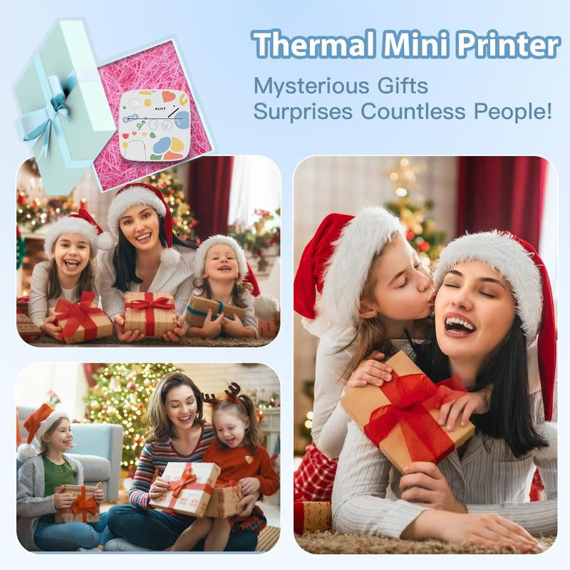 PrintPop™ Graffiti Style Mini Bluetooth Photo Printer | Portable Wireless Thermal Printer with Full Accessories
