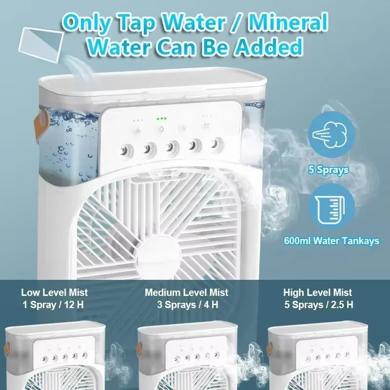 CoolFusion™ 3-In-1 Fan Air Conditioner | Portable Humidifier
