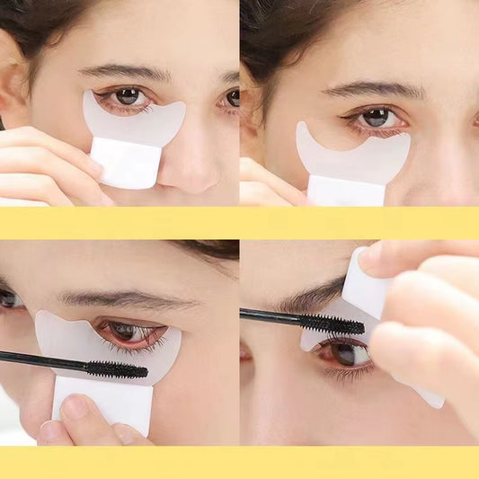 LashGuard™ Silicone Eyeliner & Mascara Shield | Reusable Eye Makeup Stencil & Eyebrow Shaping Guard Tool