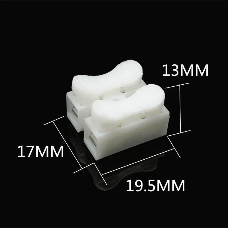 InstaConnect™ 20/50Pcs No Soldering Quick 1P 2P Cable Wire Connector | No Screw Terminal