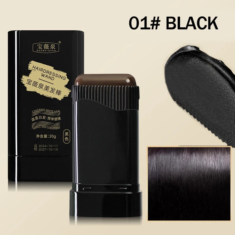 ColorSwipe™ Temporary Hair & Beard Color Stick | Long-Lasting, Easy Root Touch-Up & Gray Coverage Pen