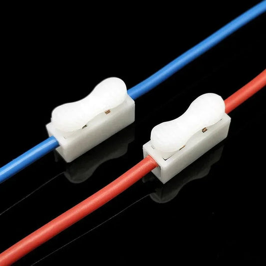 InstaConnect™ 20/50Pcs No Soldering Quick 1P 2P Cable Wire Connector | No Screw Terminal