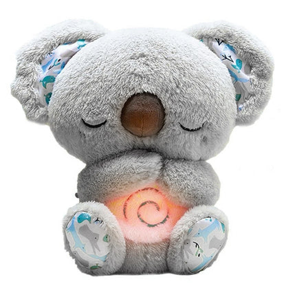 CuddleKoala™ Breathing Plush Toy | Soothing Light & Sound Sleep Companion for Newborns and Babies