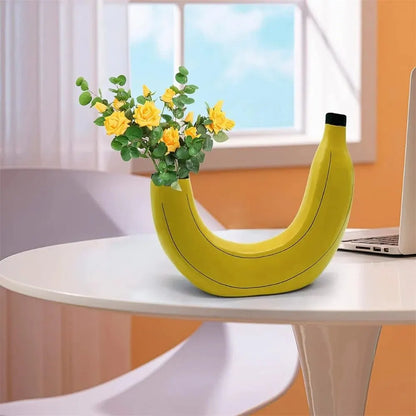 BanaBloom™ Banana Vase | Cute Resin Flower Vase for Tabletop & Home Decor