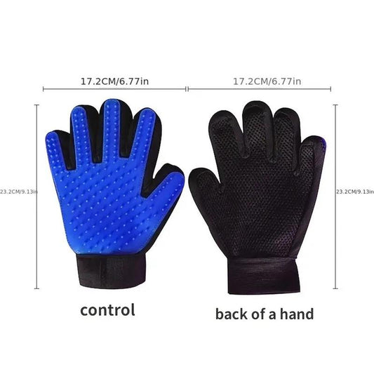 FurSwipe™ Pet Grooming Glove | 5-Finger Hair Remover Brush for Dogs & Cats, Deshedding & Cleaning Tool Gift 