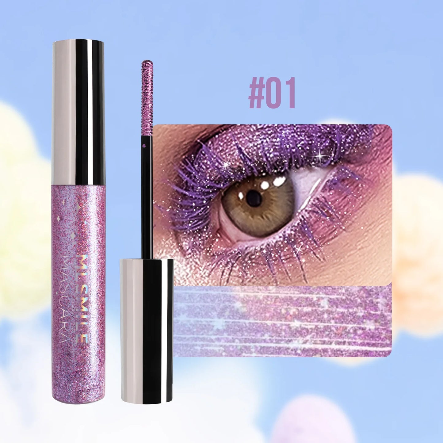 StayGlam™  Shiny Pearlescent Colorful Mascara | Sweat Proof  | 