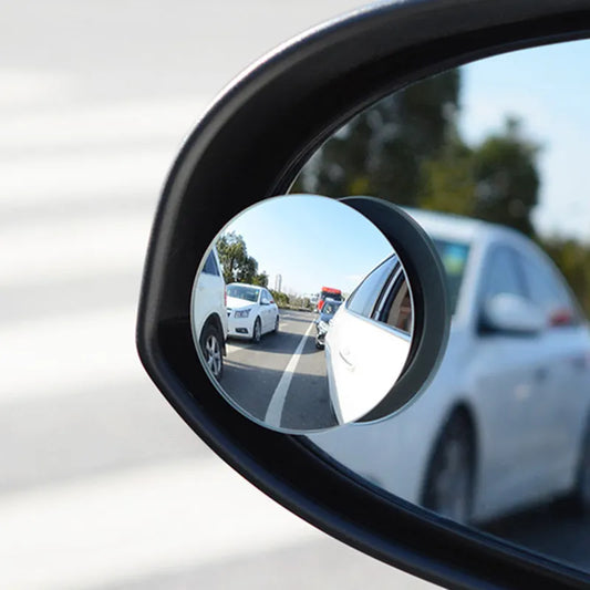 ClearView360™ Blind Spot Car Mirror | Adjustable Wide Angle Convex Rearview Mirror for Safe Lane Changes, Parking & Reversing