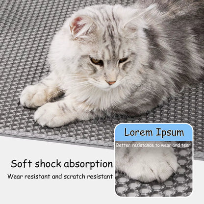 CleanPaws™ Waterproof Cat Litter Mat | Washable Mat