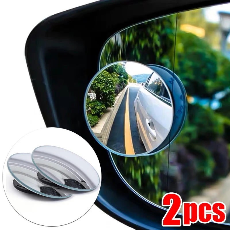 ClearView360™ Blind Spot Car Mirror | Adjustable Wide Angle Convex Rearview Mirror for Safe Lane Changes, Parking & Reversing