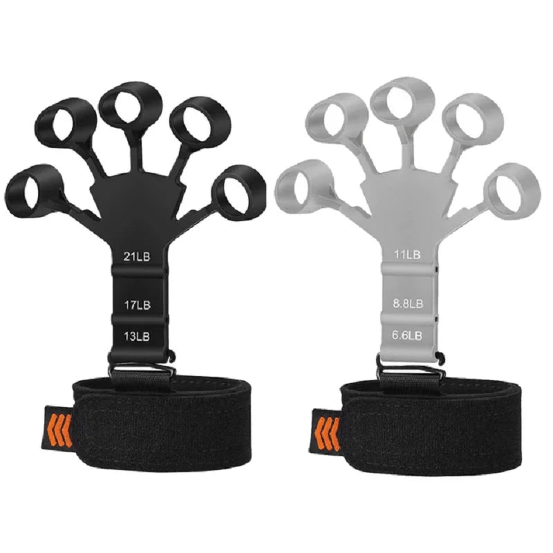 Gripterra™ Adjustable Finger Exerciser | 6-Level Resistance Hand Strengthener for Guitarists, Therapy, Recovery, Sports & Daily Finger Training