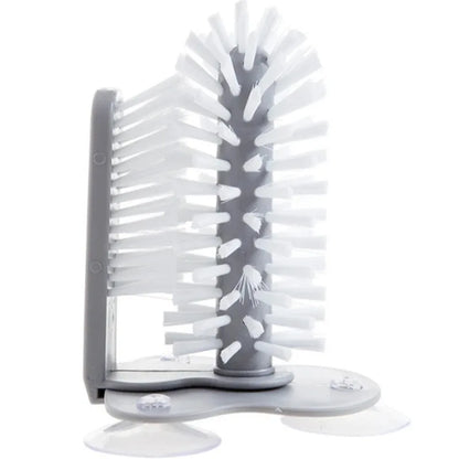 TwistClean™ Rotating Cup & Glass Scrubber | Suction Cup Base Plastic Bottle Cleaning Brush