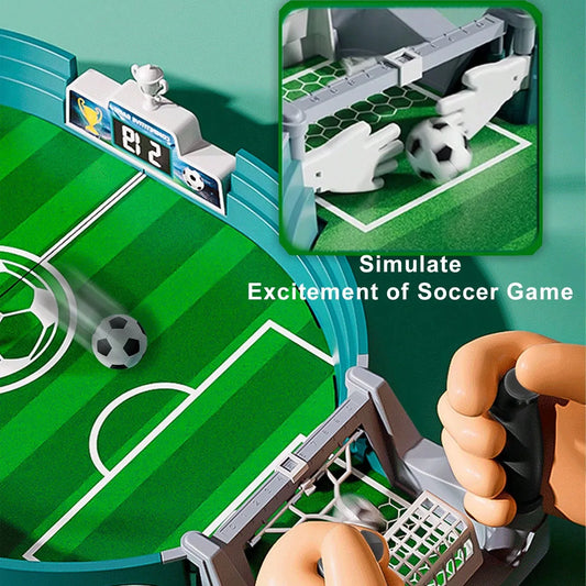 KickMatch™ 2-Player Tabletop Football Game |  Parent-Child Interactive Soccer Board Game for Kids & Adults, Fun Puzzle Skill Toy for Home, Party & Family Game Night
