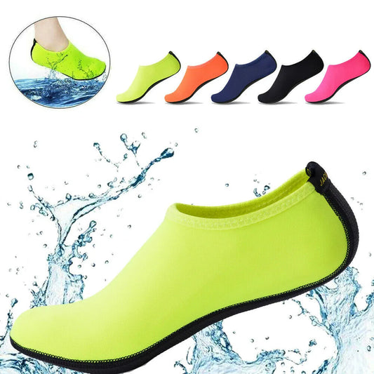 HydroStep™ Neoprene Water Socks | Non-Slip, Breathable Aqua Footwear for Swimming, Diving & Beach Use (1 Pair)