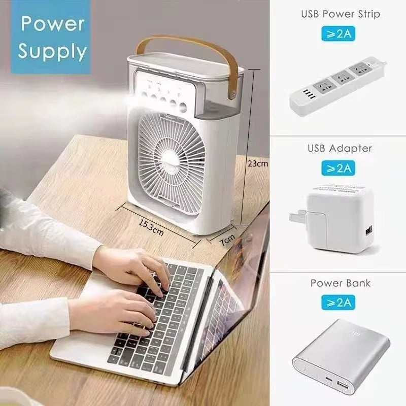 CoolFusion™ 3-In-1 Fan Air Conditioner | Portable Humidifier
