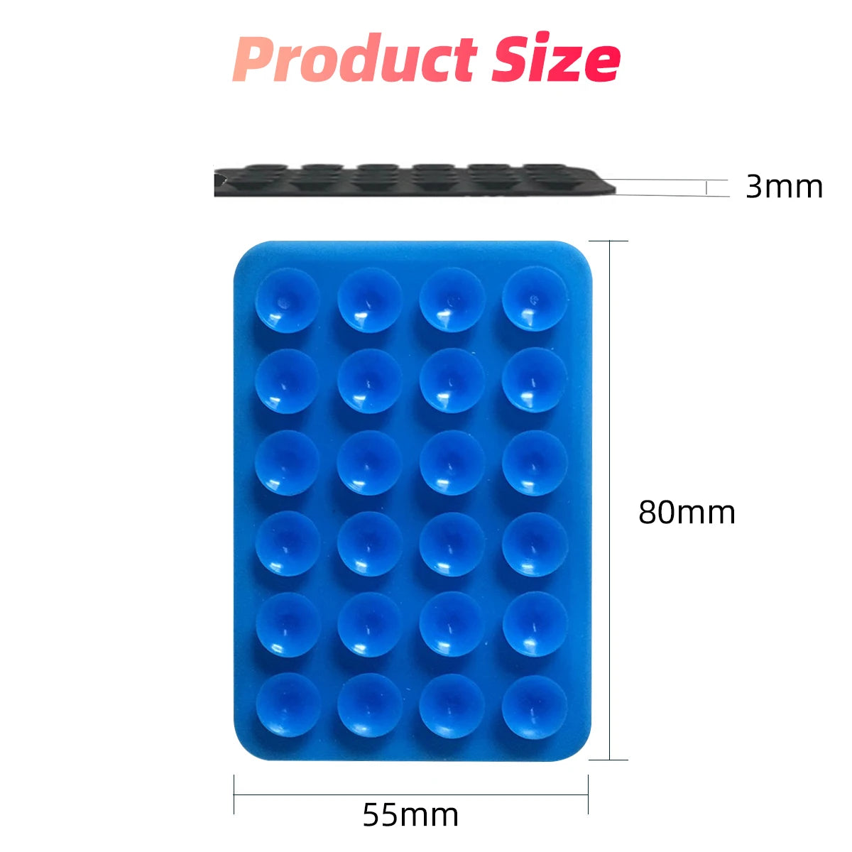 StickEase™ Suction Cup Wall Stand | Multifunctional Silicone Suction Phone Holder | Anti-Slip Single-Sided Leather Case Mount