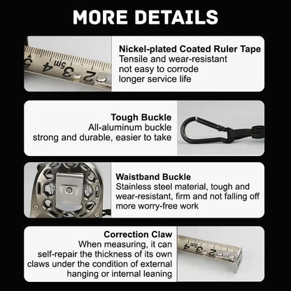ProMeasure™ Stainless Steel Retractable Tape Measure | 3M / 5M / 7.5M