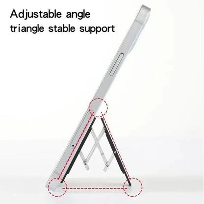 PC Self Adhesive Folding Mobile Phone Stand Bracket Invisible Portable Phone Kickstand Bracket Desktop Phone Holder