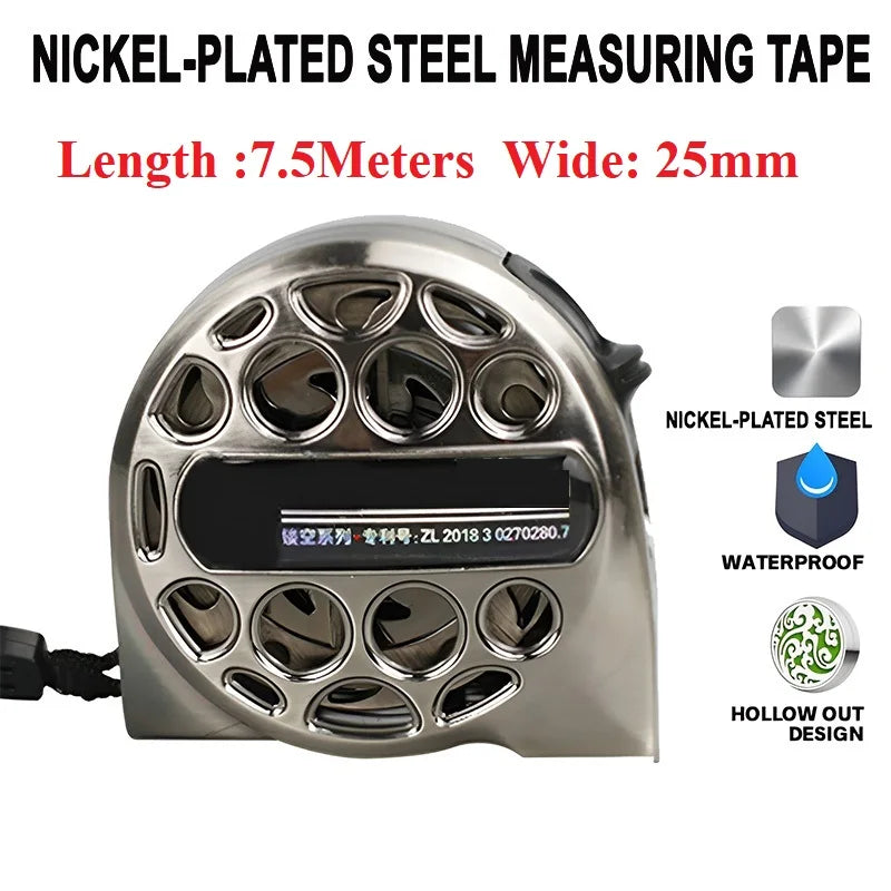 ProMeasure™ Stainless Steel Retractable Tape Measure | 3M / 5M / 7.5M