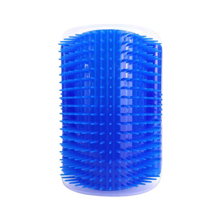 PurrEase™ Cat Self-Groomer Massage Brush | Soft Wall-Mounted Comb with Catnip for Face Scratching, Self Cleaning & Play