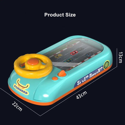 DriveQuest™ Kids Racing Steering Wheel Toy | Interactive Driving Game Machine for Learning & Adventure Fun