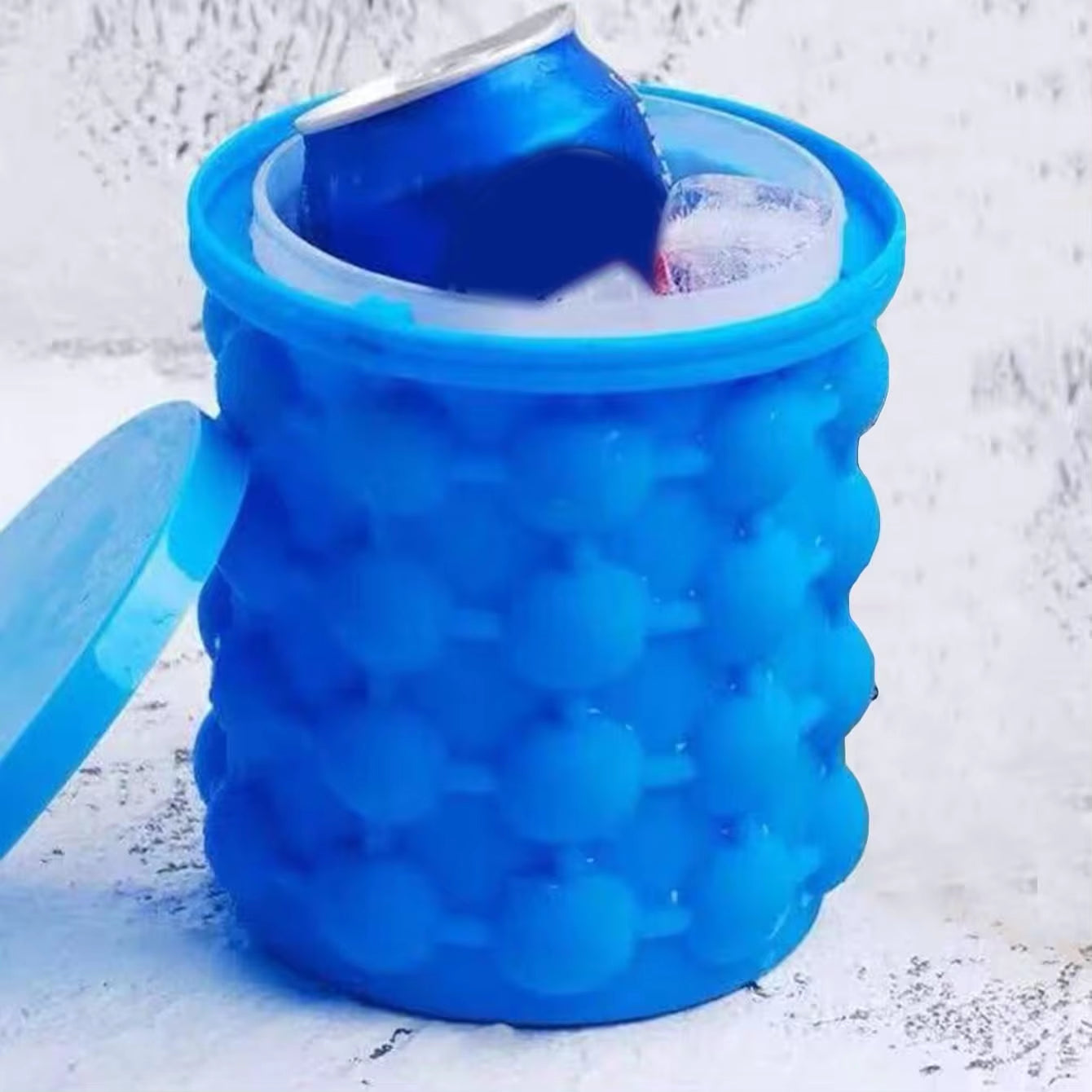 IceVault™ Portable Silicone Ice Cube Maker Bucket | Space-Saving  Cooler for Home or Travel