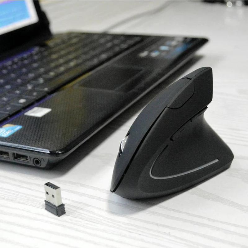 WristEase™ Ergonomic Vertical Optical Mouse | Right-Hand USB Mouse for Office, Gaming & Laptop Use (1 Count)